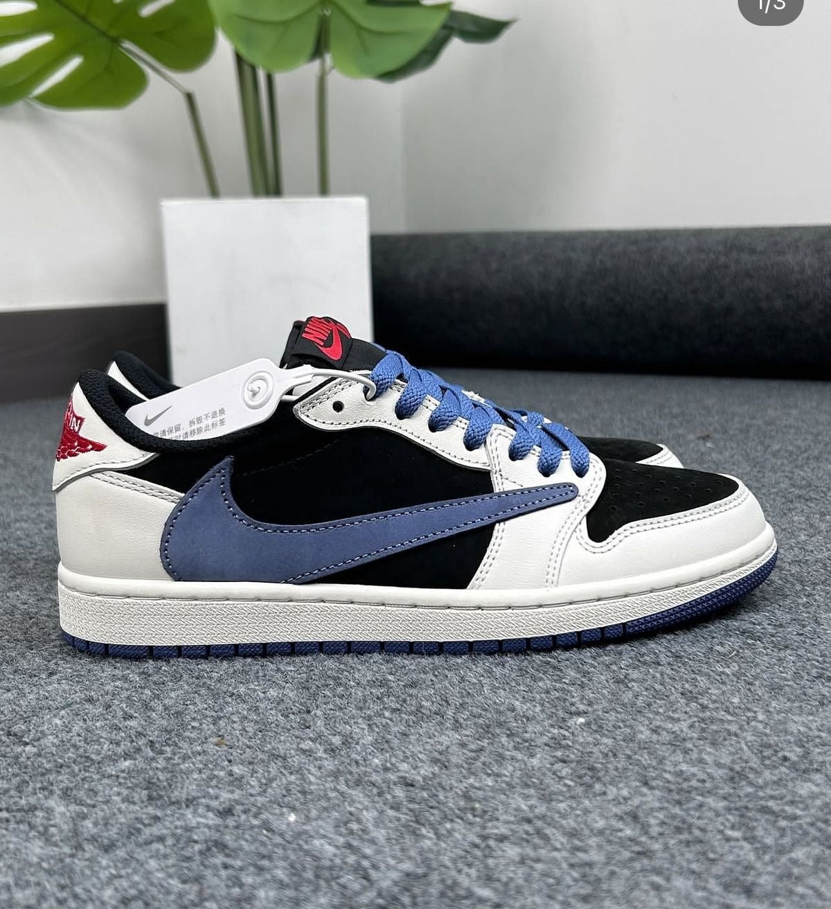 Travis Scott x Air Jordan 1 Low Low Hooked Black Jade - Luxuryurbanwear